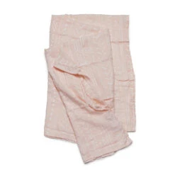 Loulou Lollipop Muslin Swaddle- Pink Mudcloth
