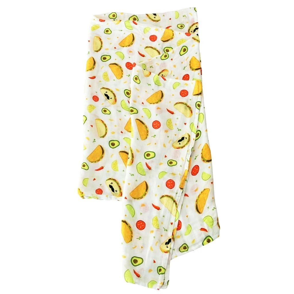 Loulou Lollipop Muslin Swaddle- Taco 1 Loulou Lollipop Muslin Swaddle- Taco