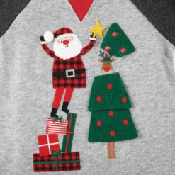 Mud Pie Santa With Star -Baby Go Round Store tee2