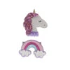 Doe A Dear Lilac Unicorn & Rainbow Hair Clip Set