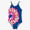 Hatley Shibori Tie Dye Gather Front Swimsuit