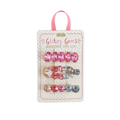 Mudpie Light Pink Glitzy Hair Clips