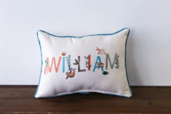 Little Birdie Arts Personalized Pillow - Woodland Boy