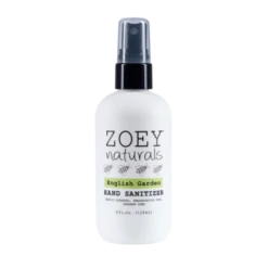 Zoey Naturals English Garden Hand Sanitizer 4 Oz.